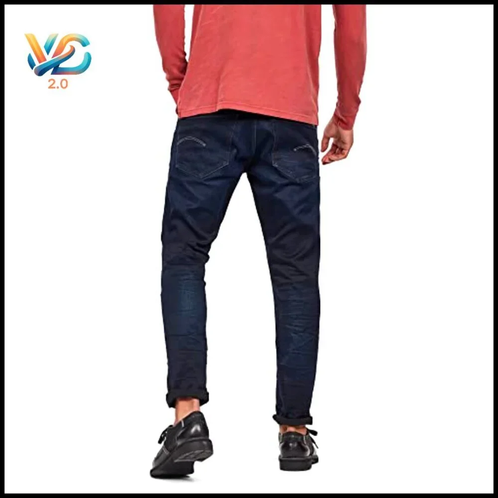 Men's Tapered Fit Jeans, Straight Leg, Sustainable Cotton‎ Denim
